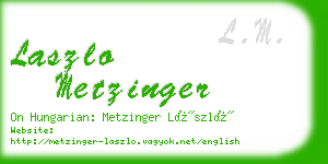 laszlo metzinger business card